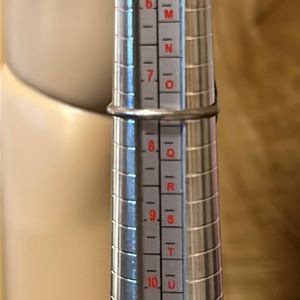 Vintage Native American Sterling Silver & Turquoise Ring. Size 7-1/2